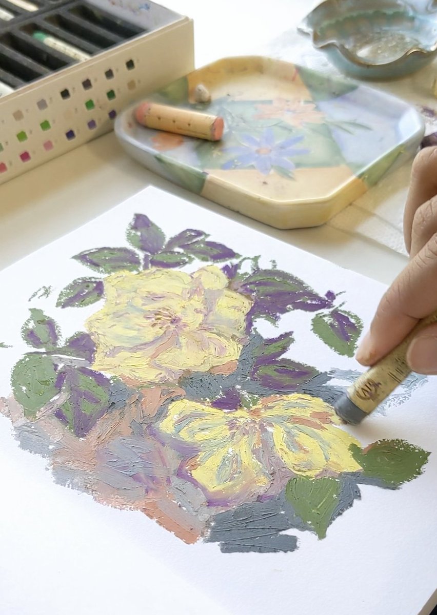 เพิ่งสังเกตงานตัวเอง ล่าสุดสีเริ่มมาโทนเดียวกันเเล้ว จะต้องมีสีม่วง mauve และ sage green ตลอดเลย  รู้สึกงานสวยขึ้นเมื่อมีสีม่วง 💜🩷💚