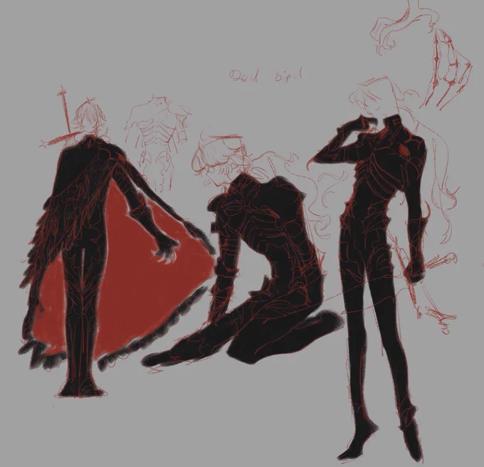 There is a story attached to this but most of it is just spitballed concepts so it's very much up to interpretation  I was imagining a very tired and defeated D1luc in this setting too. (also ignore my spelling of "dead" in the first pic jdhsh) 