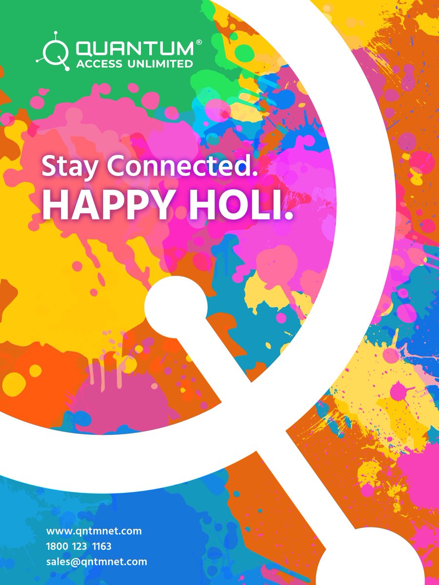 QuantumNetwork5's tweet photo. Let’s celebrate the festival of colours,
Quantum Networks wishes you a Happy Holi. #AdvantageQuantum #QuantumNetworks https://t.co/lVXGZjep6A