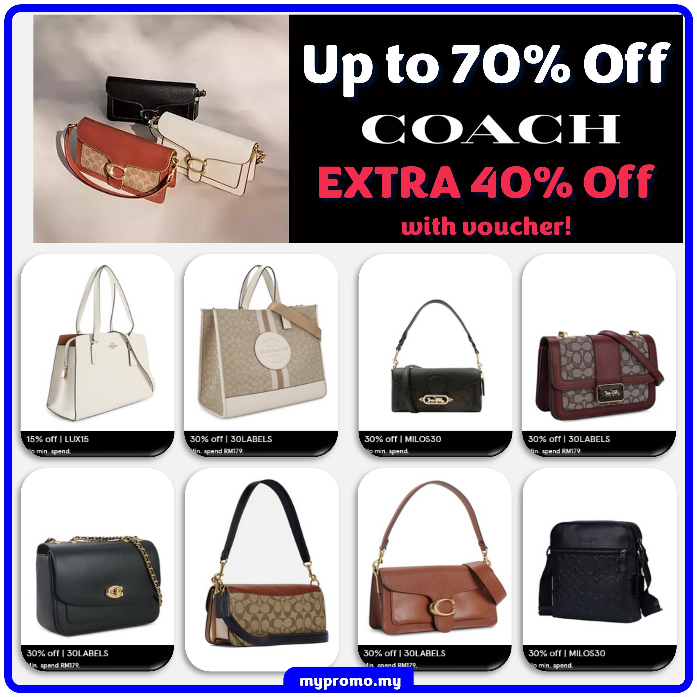 Zalora x COACH Promotions and Vouchers