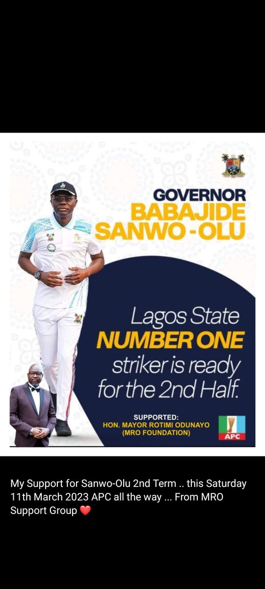 EventsReloaded's tweet image. Sanwo-Olu One more time @jidesanwoolu this Saturday 11th March 2023 my vote my choice #leaderlagos