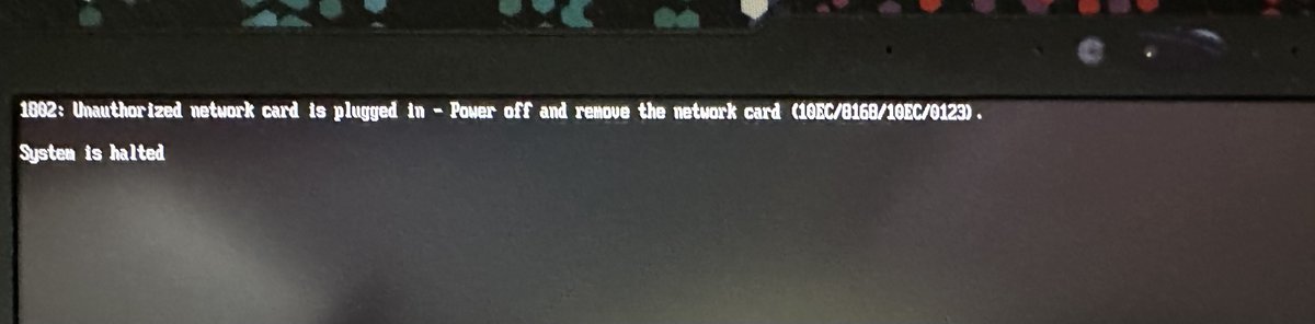 Hey @Lenovo @lenovoUS, How about not vendor locking your WWAN slot without any way to disable the lockout? It really fucking sucks. It reduces my ability to tinker on the Lenovo X13s laptops I own.