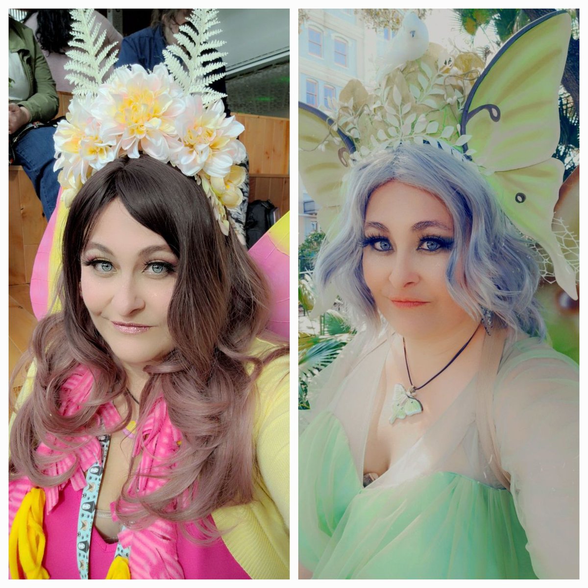 Two different moth costumes in two weeks! I am very normal, yes. #lunamoth #rosymaplemoth #cosplay #eccc2023 #eccc #mardigras #nola #ofmd #ofmdcosplay