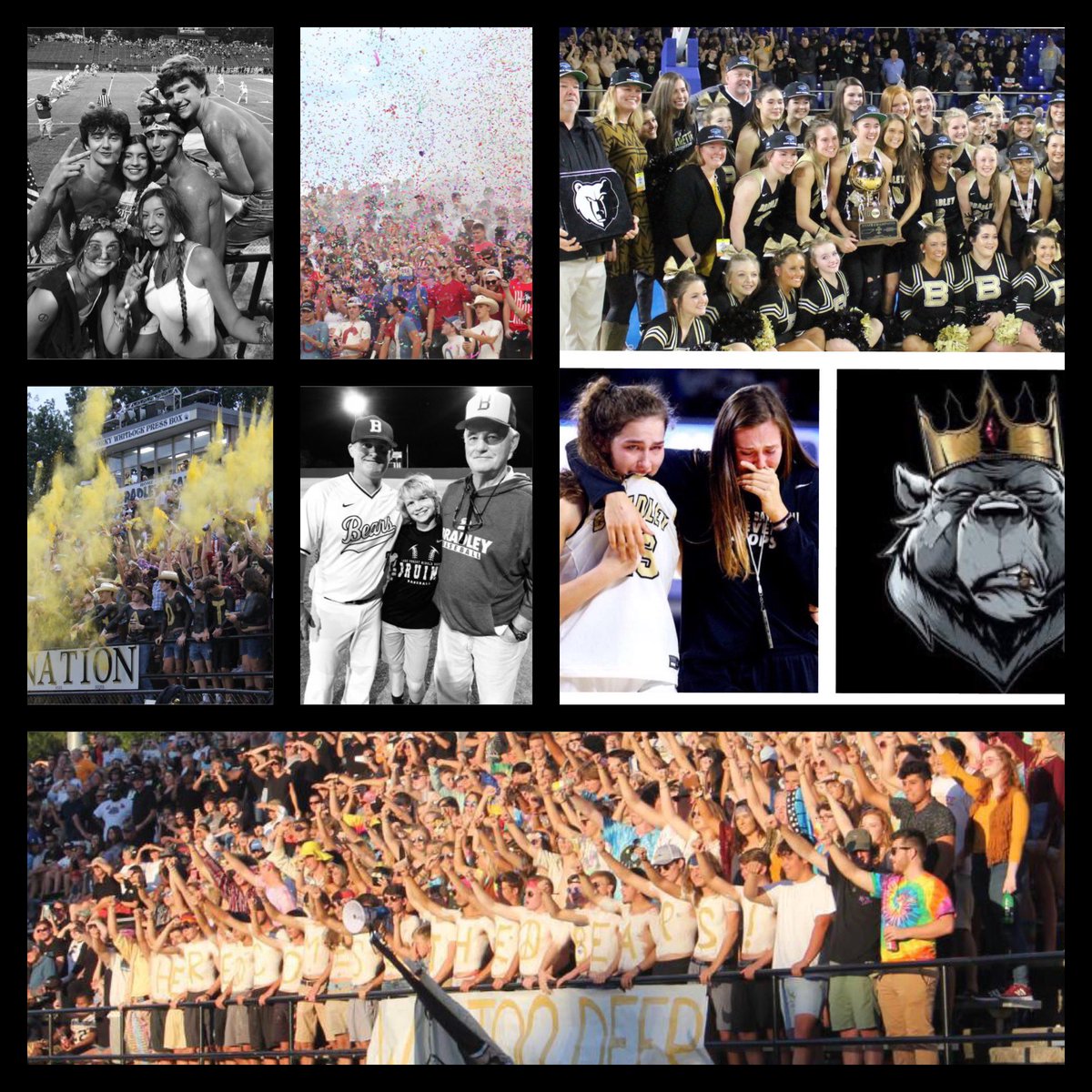 Bradley Central High School has one student section. Its name is #BCNATION. Many will try and many will fail to duplicate it, but the fact remains: We are #BCNATION, The Best Student Section in the State.  See you at the Glass House. #BCTILTHEDEATHOFME