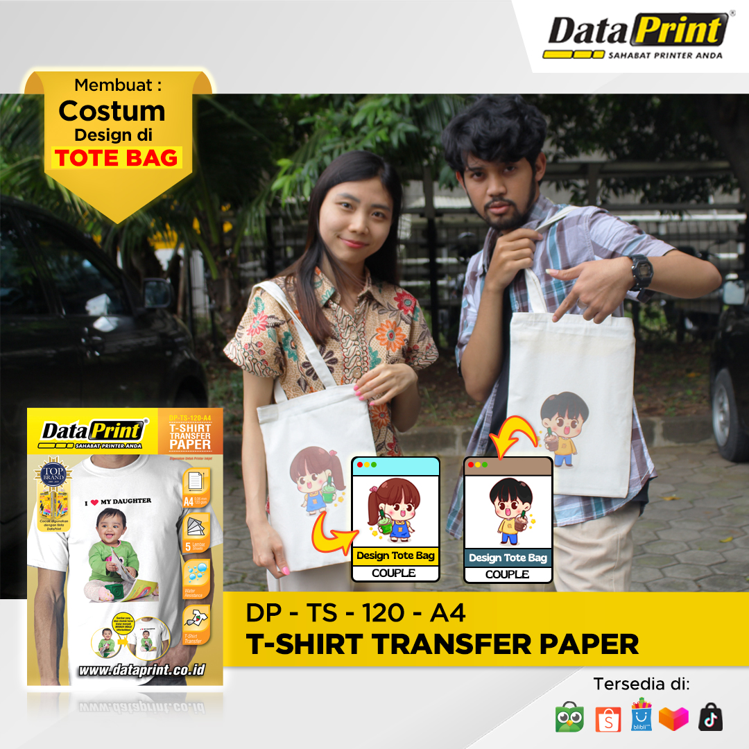 dataprintindo's tweet image. Cocok buat kamu yg punya usaha cetak/custom untuk baju atau totebag. Gak perlu repot dan sulit, cukup dunakan T-shirt transfer paper DataPrint, lalu aplikasikan ke kaos atau totebag kamu dengan cara menyetrika di permukaan yg kamu inginkan.
#produk #dataprint #tshirttransferpaper