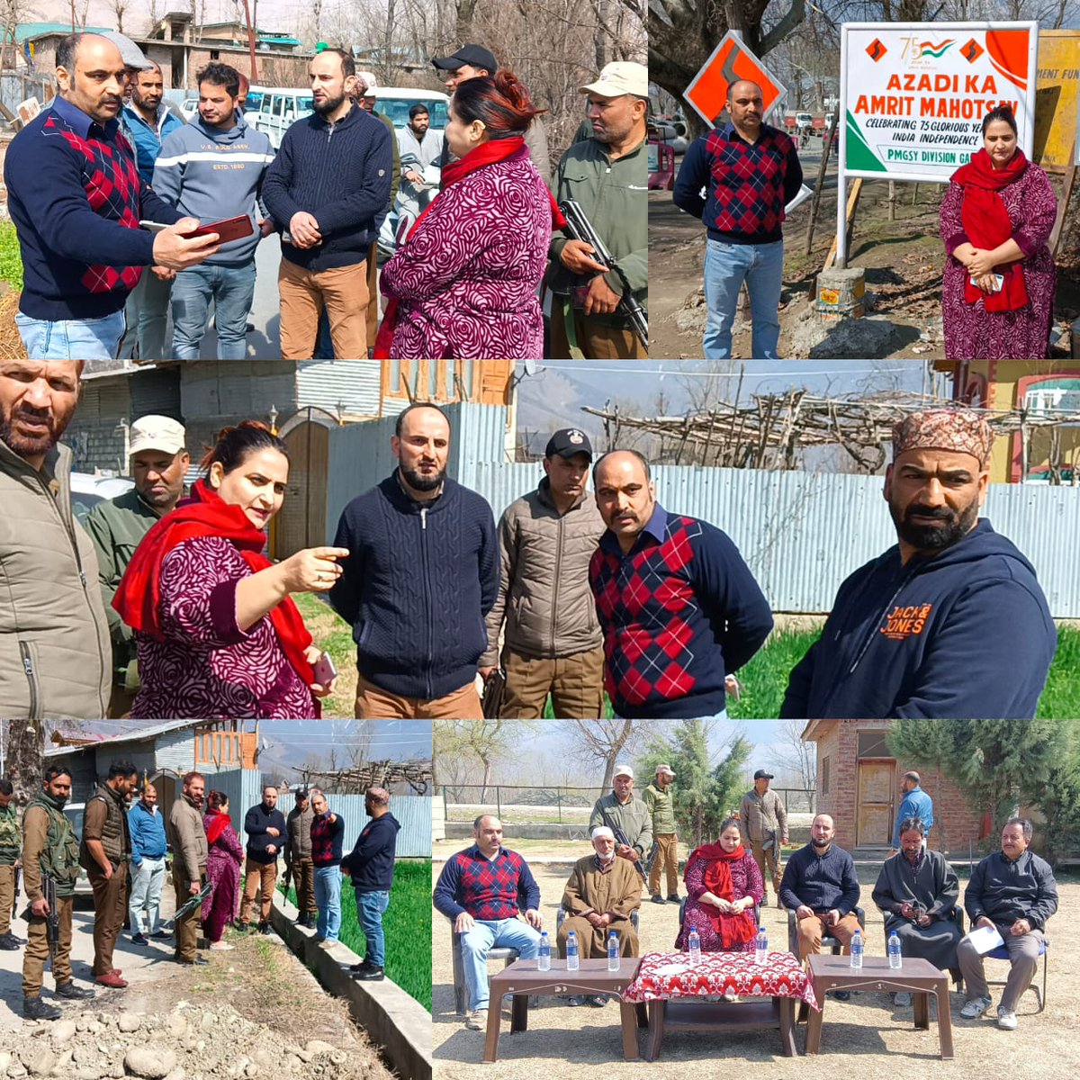 RisingKashmir's tweet photo. #Nuzhat #Ishfaq lays #foundation #stone for #upgradation of #Lar #road in #Ganderbal
https://t.co/pBVkQdERaj https://t.co/FsZtgsFk1p