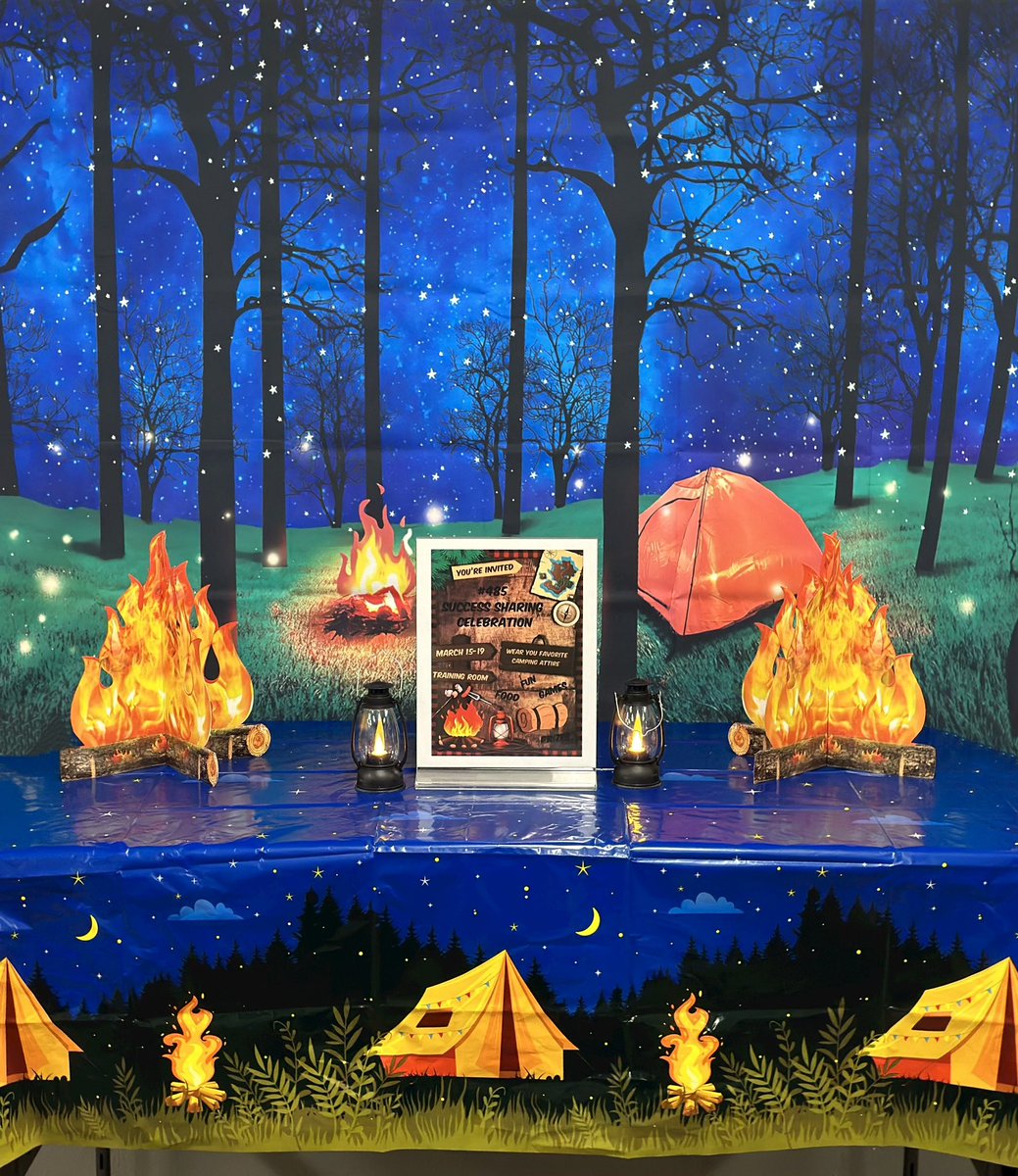 Brandi6371's tweet image. Getting ready for our Success Sharing Celebration at #485!! Let’s go Camping ⛺️🪵🎣

 @Edmond0485 @NagyAndrew @ShawnMinkner @SandraD2429 @DepotRob @aboutthepigskin 

#PMDPeopleFirst 
#D287WeAreTheBar #D287StrongerTogether
#FearUs485