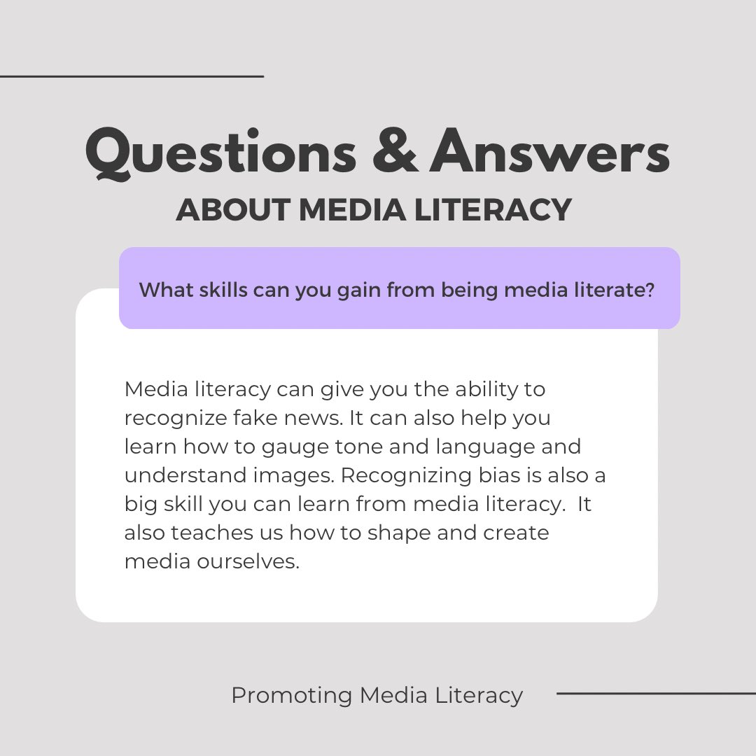 promotemedialit's tweet photo. Do you have any questions about media literacy? DM us!🤍
#promotingmedialiteracy #medialiteracy #medialiteracyeducation https://t.co/LYVQWNYKL2
