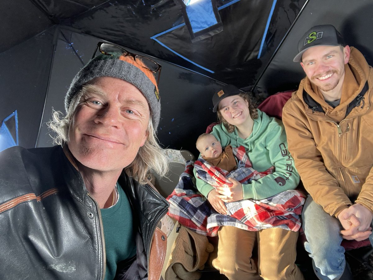 KenBoessenkool's tweet photo. Fishing with my daughter, son-in-law and grandson today… and landed a few beauties. 
#OpaLife #IceFishing #Walleye https://t.co/lBUoGHZHK1