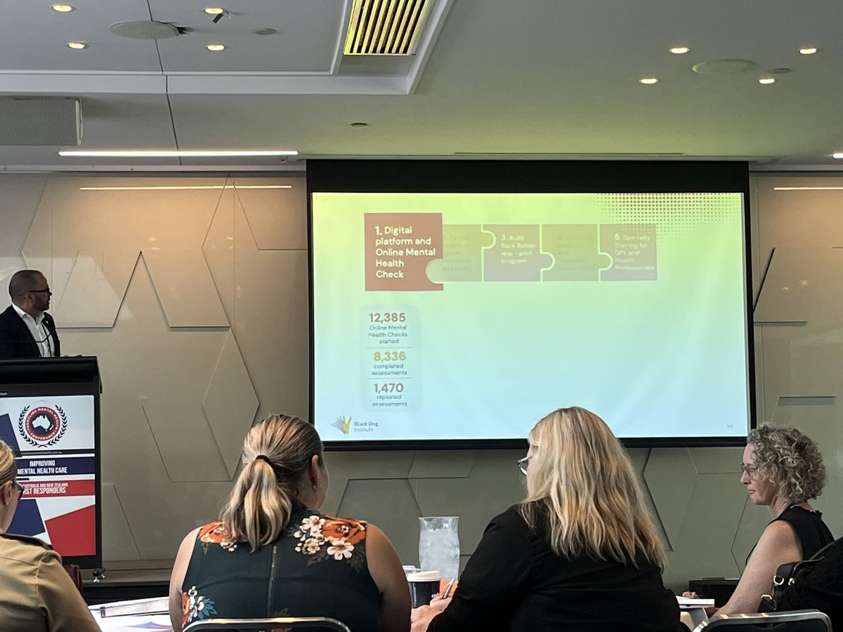 MakeShiftMH's tweet photo. The level of concern about confidentially amongst frontline workers in seeking mental health cannot be overstated shares Sam Harvey from @blackdoginst. As demonstrated by high-drop off rates when participants were asked what kind of frontline workers they are #nmhc23 https://t.co/TfOSZleK4M
