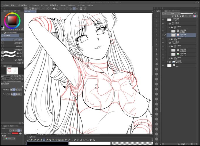 ライブでここまで進みました #今日のライブ進捗 #Skeb https://t.co/ipLfux2EOi 