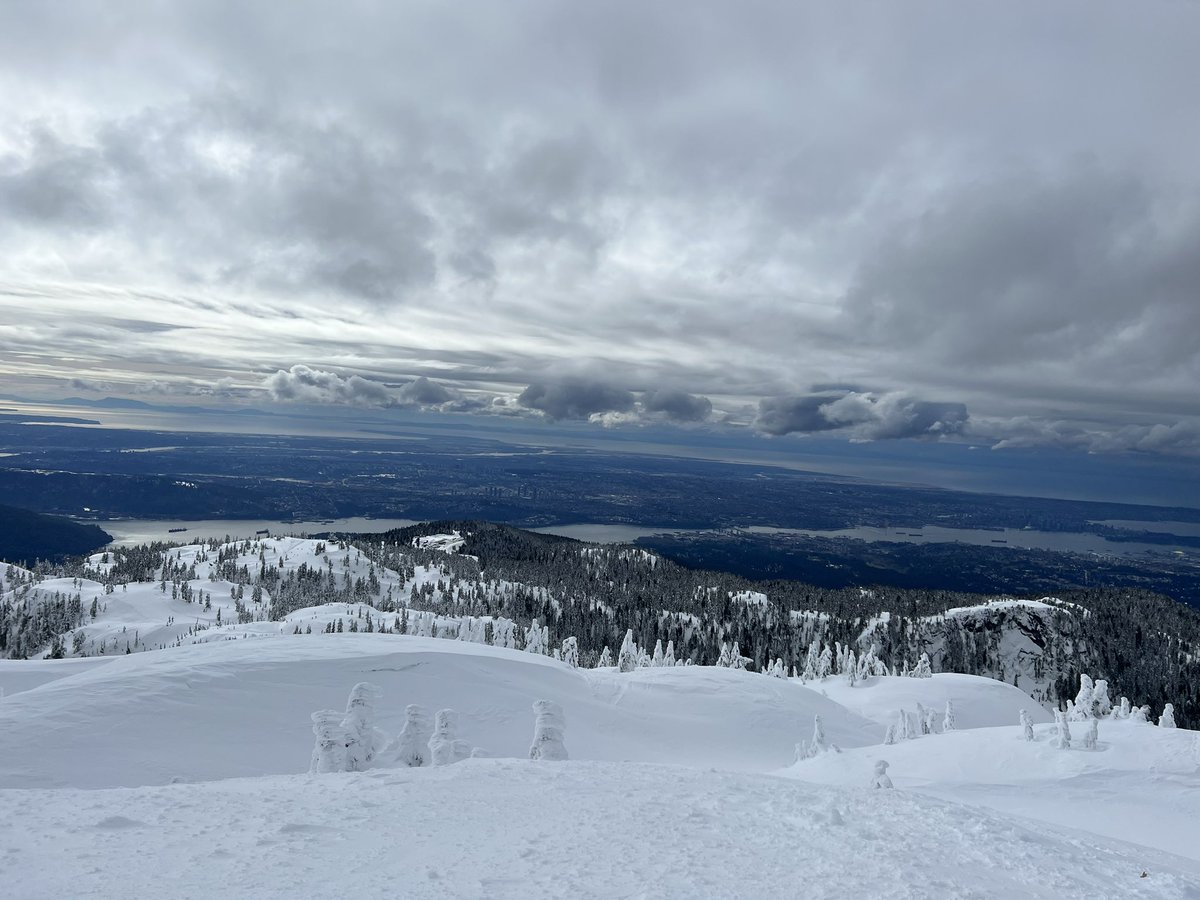 Great micro spiking day up First Dump Peak.  Worth the effort for the beautiful views. <a href="/Mt_Seymour/">Mt Seymour</a> #snow #NorthVan #seymourmountain #beatifulbc #Vancouver