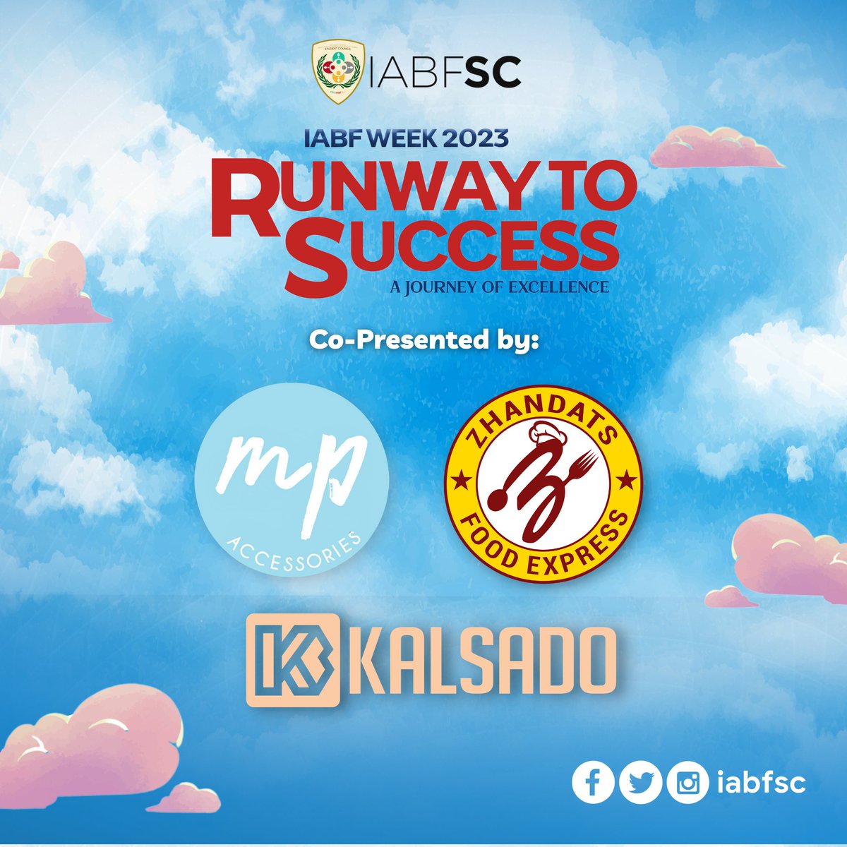 iabfsc_'s tweet photo. Before we officially end the celebration, we want to express our utmost gratitude to our sponsors
who made #IABFWeek2023 possible.
Thank you Tams for joining us in this momentous week!
#IABFWeek2023
#RunwayToSuccess
#Reimagining1ABF https://t.co/AwKVCLo0hH