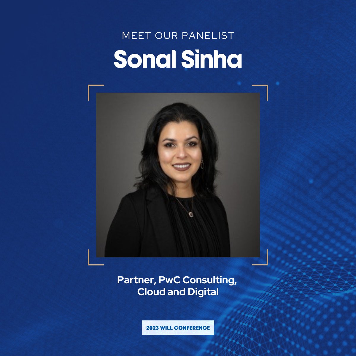 Meet our #sjsuWILL panelist, Sonal Sinha!

Sonal is a Partner in <a href="/PwC/">PwC</a>'s Cloud innovation and engineering practice and is passionate about helping clients achieve their business goals through people process and technology transformation.

Learn more👉 buff.ly/3YpQkQH