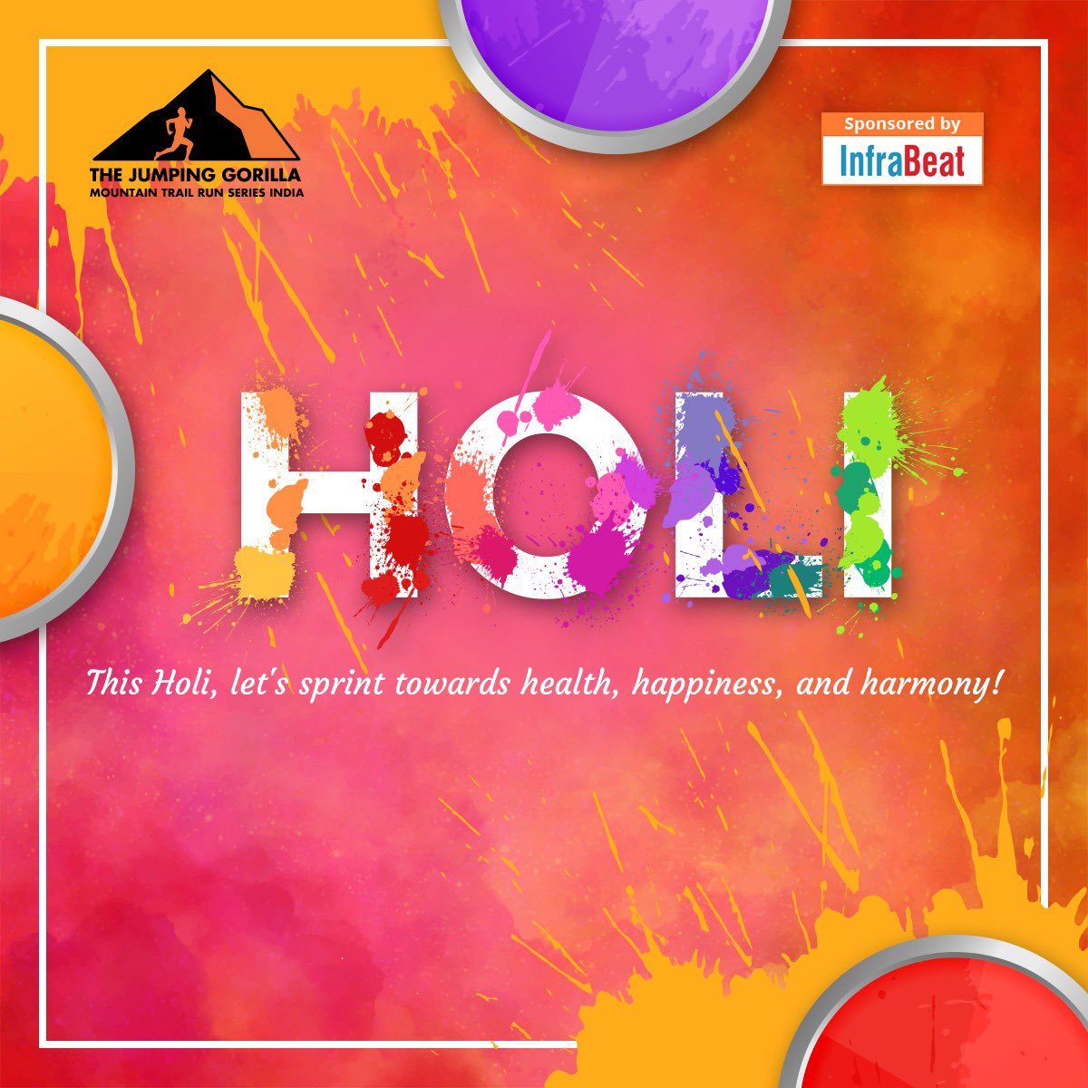 jumping_run's tweet photo. Wishing you a Holi filled with laughter, fun, and lots of colorful memories. Let's soak in the festive spirit and enjoy to the fullest! 🌈

#holi #holifestival #happyholi #holihai #thejumpinggorillatrailrun #trailrunning #trending https://t.co/JhjC3JpVBo