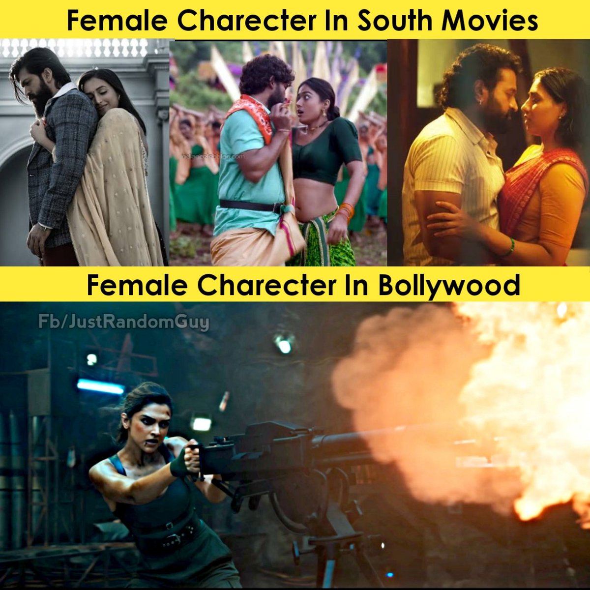 GaneshM28533962's tweet photo. Bollywood Always Present Women In Strong Way
Unlike South Who Objectifying Women Body, Focusing On Navel All The Time https://t.co/MN7rPOgt2d