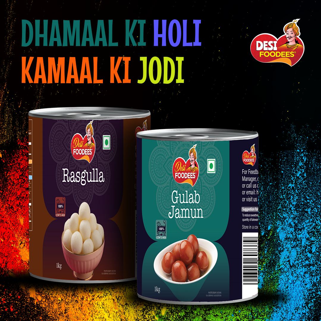 DFoodees's tweet photo. Celebrate the day with colours of happiness, friendship, love and sweets from Desi Foodees! Happy Holi!
#therealdesitaste #holi #happyholi #festivalofcolours #sweets #rasgulla #gulabjamun #desifoodees https://t.co/on1b2JMn5p https://t.co/7ojAIoM1al