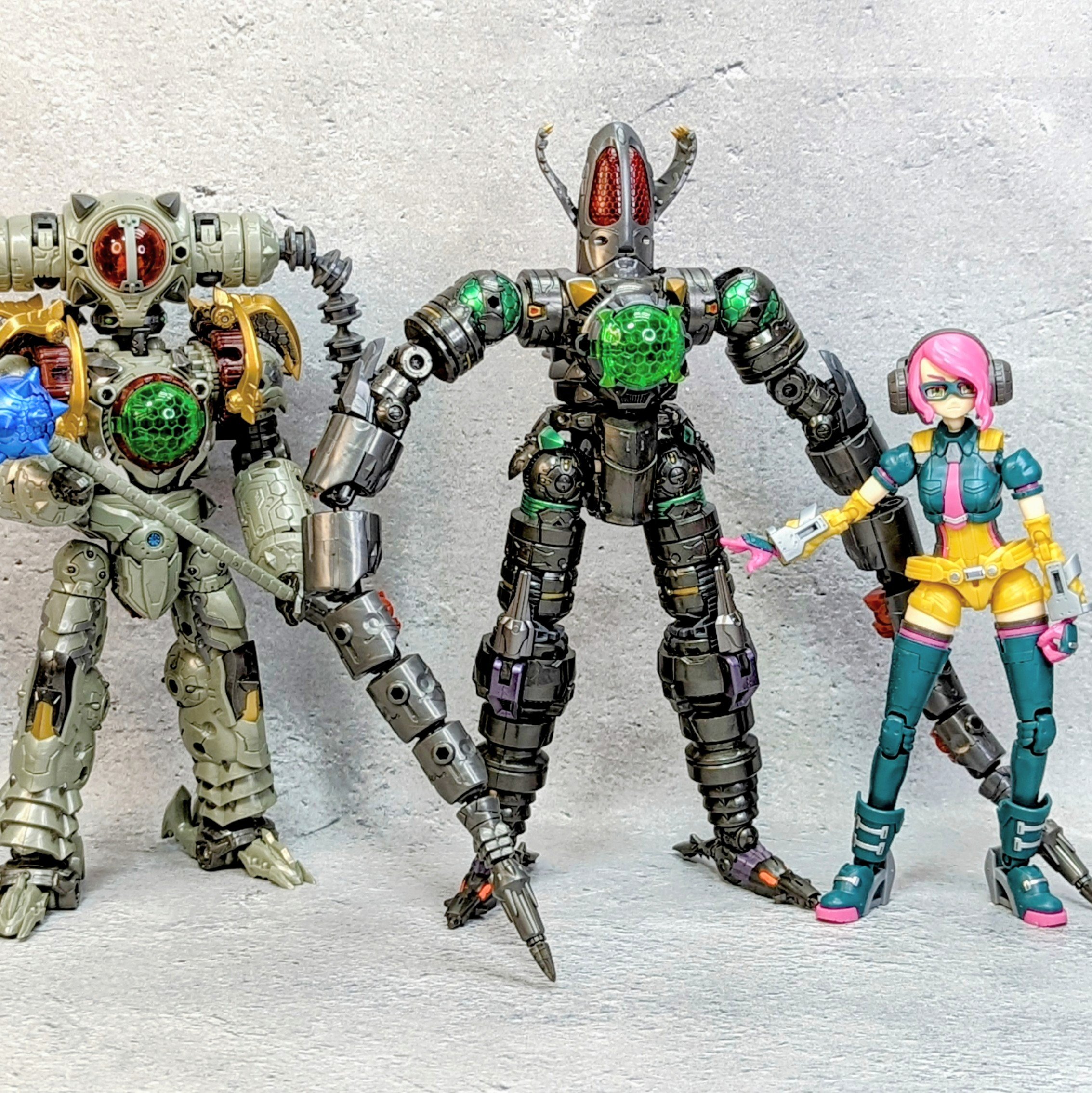 「バトルフィールドアース」アクションフィギュア６体。 バトルフィールドアース」アクションフィギュア6体。