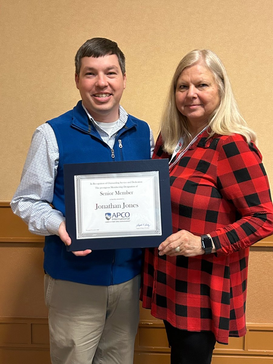 Humbled and honored to learn that I was unanimously approved by the APCO International Executive Committee to earn the elevated designation of Senior Member.