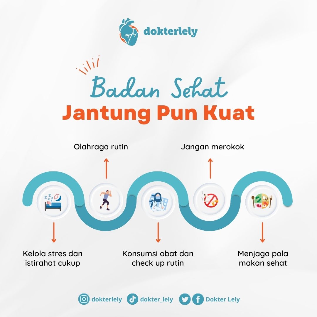 Kesehatan tubuh tentunya berperan penting dalam menjaga kesehatan jantung. Jika tubuh kita sehat, maka jantung kita pun akan kuat.
Tips apa saja ya yang dapat kita lakukan agar tubuh dan jantung kita tetap sehat dan kuat? 

#dokterlely #jantungsehat #tubuhsehat
#infojantung