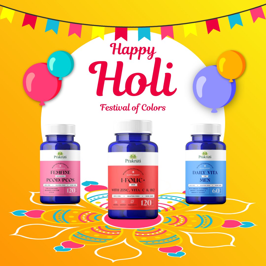 Happy Holi

#prakrutipureherbs #happyholi #festivalofcolors