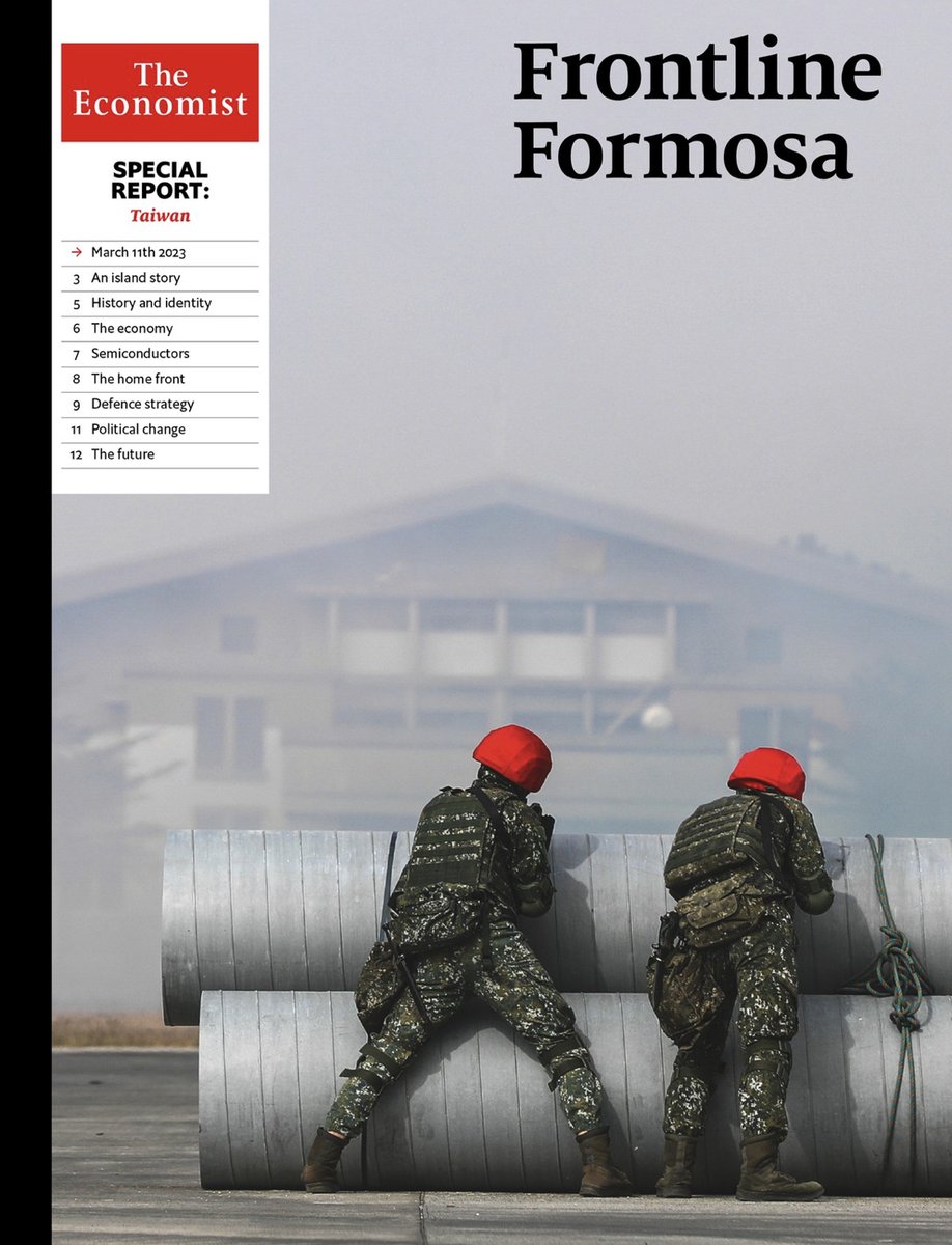 One yr ago I moved to Taiwan, right after Russia invaded Ukraine. Ppl here were just starting to discuss whether they might ever face a similar future - and how to prevent it. This report explains why Taiwan has yet to reach a consensus on that question economist.com/special-report…