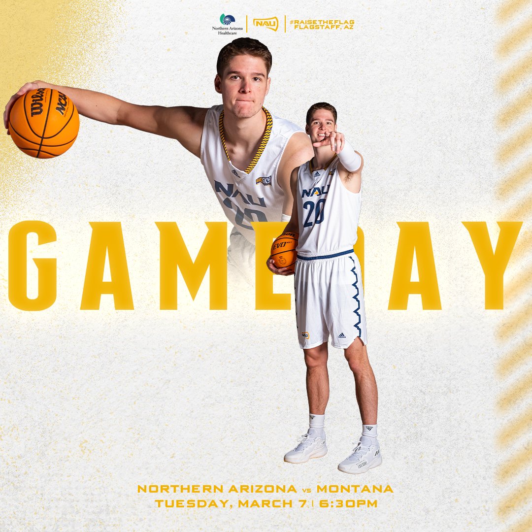 Maximize the opportunity.

<a href="/NAUBasketball/">NAU Men's Basketball</a> takes on Montana tonight at 6:30pm on ESPN+ for the Big Sky Tournament Semifinals. Let's go Jacks!
#RaiseTheFlag