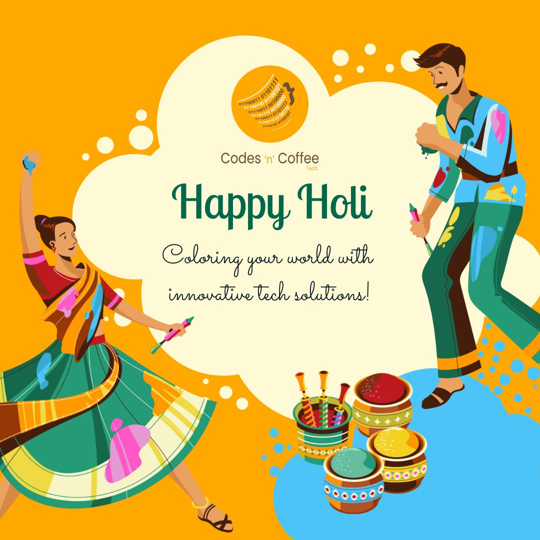 cnctechofficial's tweet photo. Let's celebrate🥳 the festival of colors by spreading the colors of innovation &amp; sprinkling some magic dust on our keyboards. May our coffee always be hot as we brighten our screens with the power of cutting-edge technology

Happy #Holi from the team Codes 'n' Coffee Tech

#होली https://t.co/7HmWdty9VD