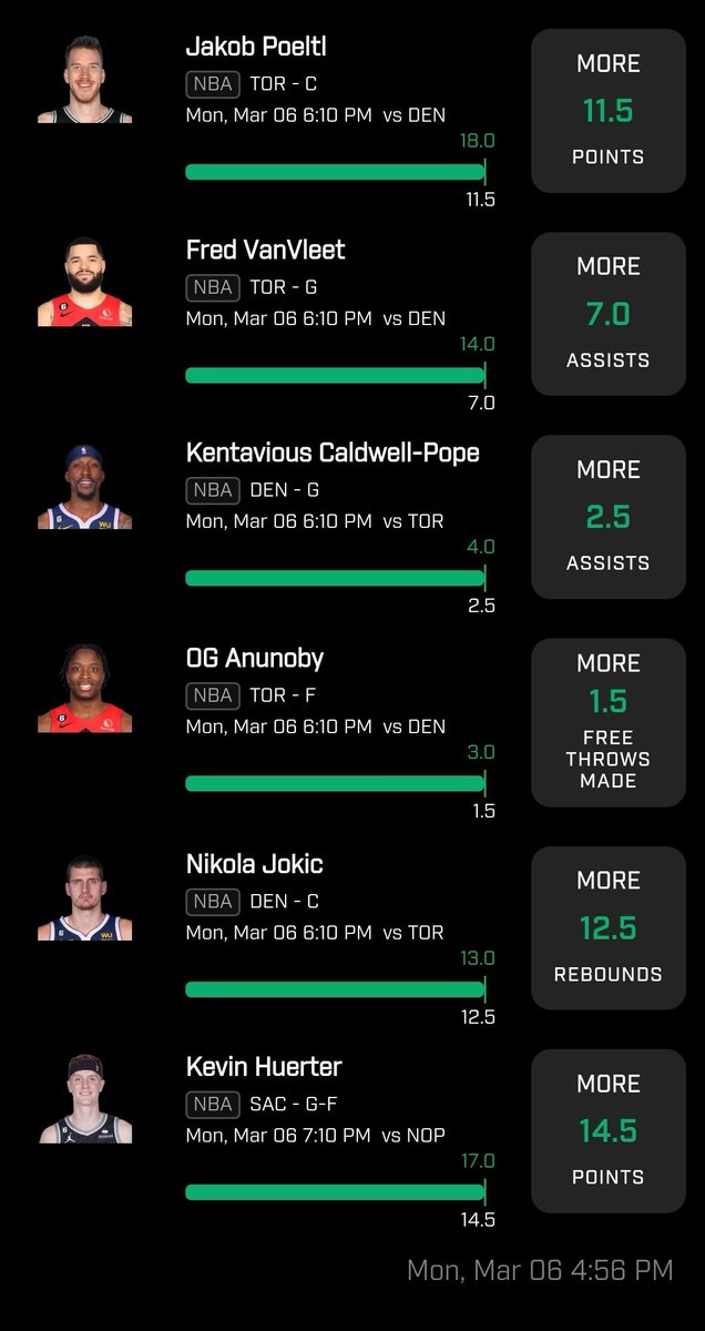 2 nights in a row!! 6 piece this time!! #PrizePicks #GamblingTwitter