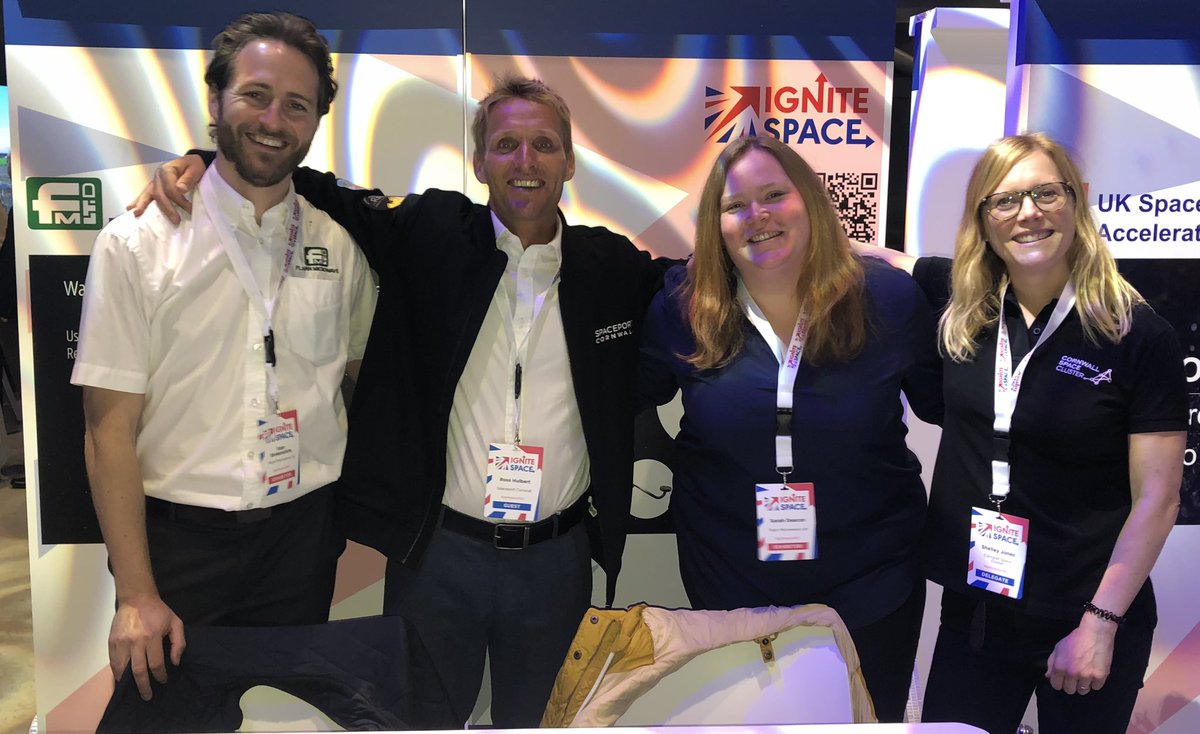 Always a pleasure to see the team from @CWLSpaceCluster at #ignite23 this morning.

If you are attending, then come and see us in the Business Zone to find out more about our bespoke waveguide solutions for the SATCOM &amp; Space Markets.

#waveguide #newspace 
