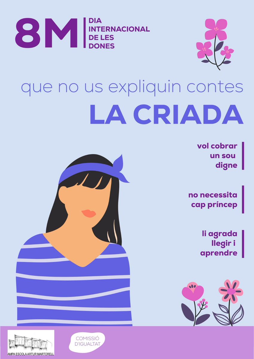 AFAAMartorell's tweet photo. Des de la Comissió d'igualtat i seguint la línia de treball sota el lema "Sense Etiquetes", us informem que hem creat una sèrie de cartells que es penjaran per l'escola. Podeu participar demà a partir de les 17:00h a les activitats programades amb motiu del 8M.
Us hi esperem! ☺️ https://t.co/tGhNQv7L8Z