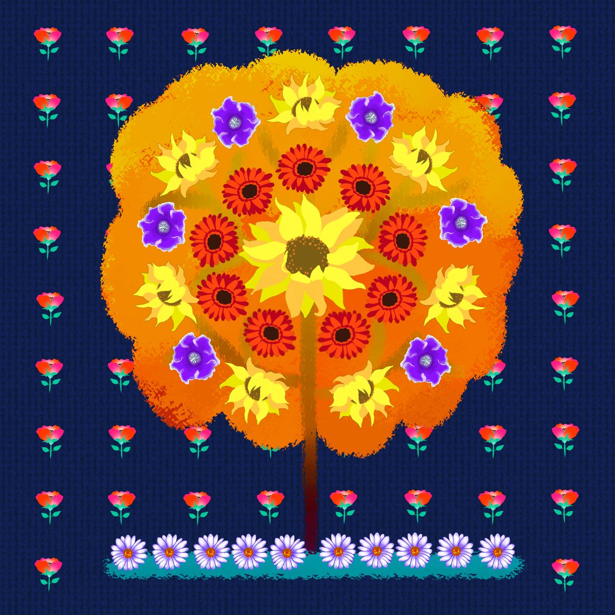 Xana60209731's tweet image. #NFTs #NFTdrop #nftart #nftartist #Ukraine #art #OpenSeaNFT #NFTCommunity  
The collection is made of 5 backgrounds, 5 stars, 5 trees, 5 types of grass and 15 floral motifs🌸🌹🌻🌷🌺
opensea.io/assets/matic/0…