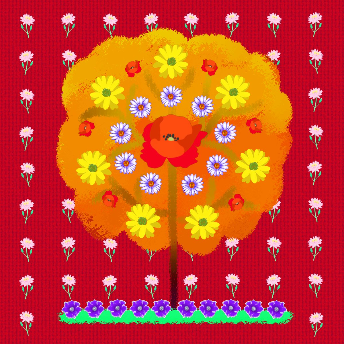 Xana60209731's tweet image. #NFTs #NFTdrop #nftart #nftartist #Ukraine #art #OpenSeaNFT #NFTCommunity  
The collection is made of 5 backgrounds, 5 stars, 5 trees, 5 types of grass and 15 floral motifs🌸🌹🌻🌷🌺
opensea.io/assets/matic/0…