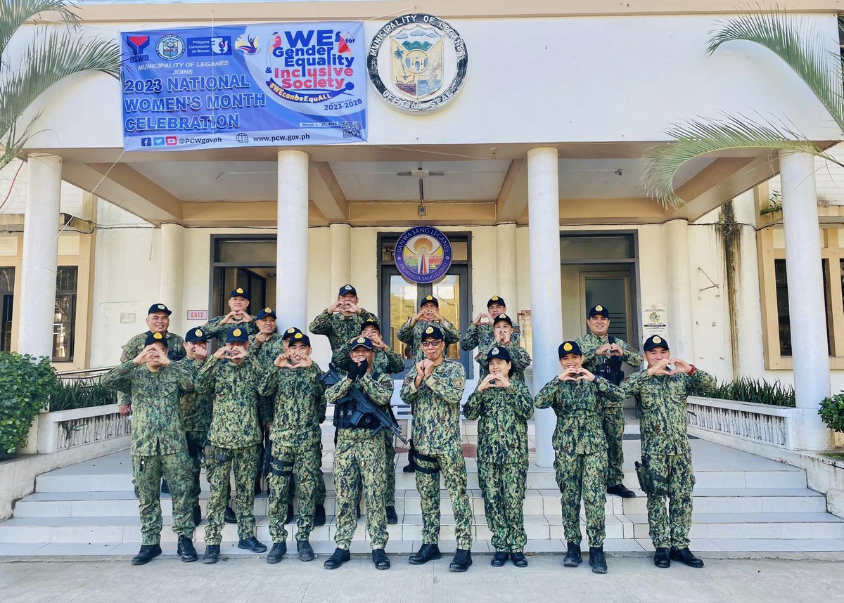 Leganes Municipal Police Station led by Police Captain John P Robles, OIC joins the nation in celebrating the 2023 National Women's Month with the theme "WE for Gender Equality &amp; Inclusive Society"