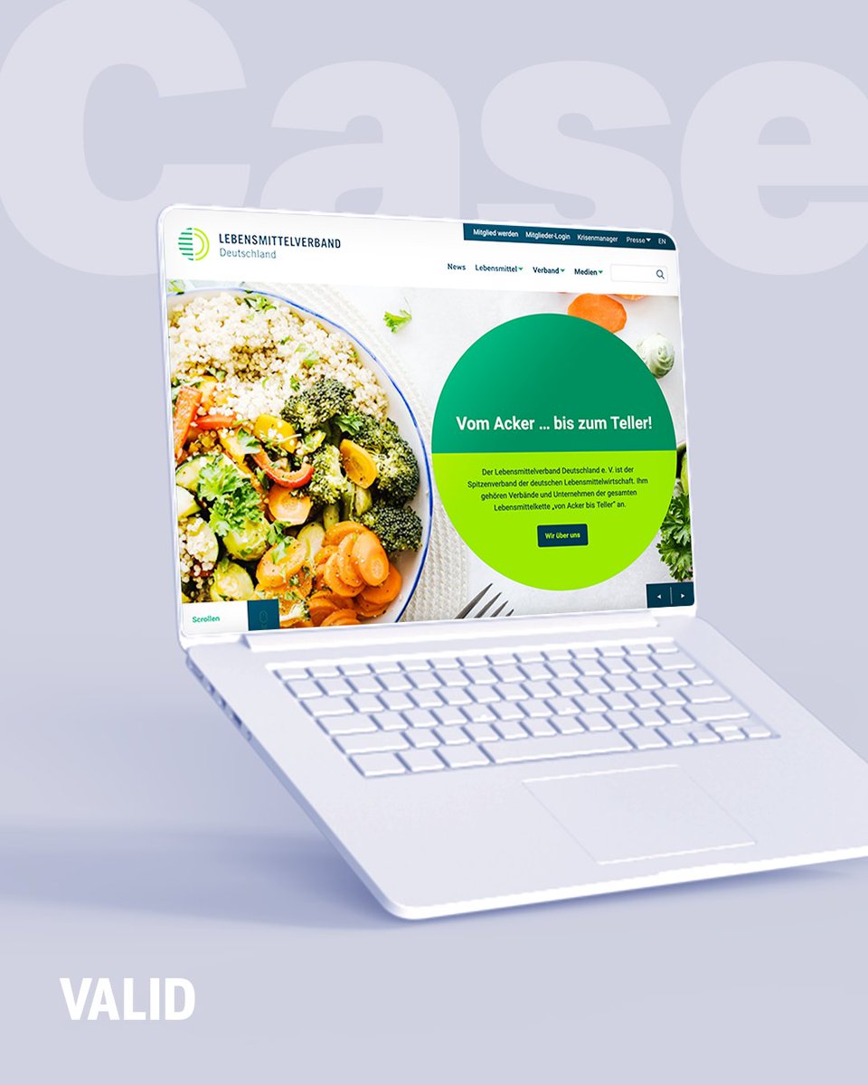 valid_digital's tweet image. Die neue #Website des Lebensmittelverbands Deutschland ist online! 🙌 Bei uns lagen Konzeption, Content-Migration, Schnittstellenanbindung und Umsetzung in #TYPO3 inkl. Mitgliederbereich. Mehr auf 👉 valid-digital.com/projekt/websit…