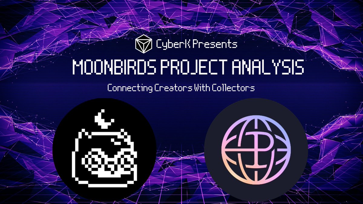 CyberKDev's tweet image. The co-founders of @proof_xyz and @moonbirds had recently announced the unification of both projects and its new art-focused vision.

In our latest article, we will take a look at the details of the announcement and how it will affect holders.

Read here:
blog.cyberk.io/2023/03/06/moo…