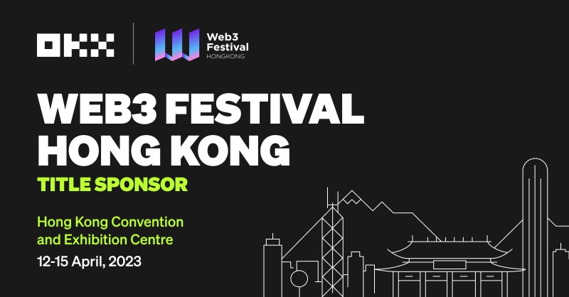 okx's tweet photo. We are honored to announce #OKX will be the 2023 Title Sponsor 💎 and exclusive #NFT ticket partner of @festival_web3. 

See ya there at this terrific #Web3Festival 👋