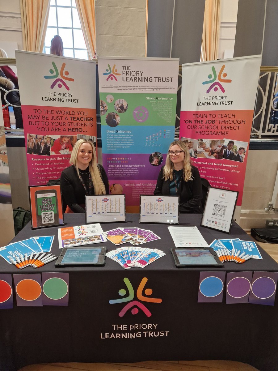 All set up and ready to talk about careers options at Weston College Careersfest today at The Winter Gardens @_TPLT_ @TPLTjobs #CareersEvent