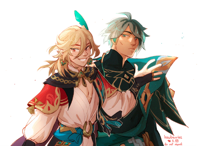 [genshin] prettiest man in teyvat #1 and #2 