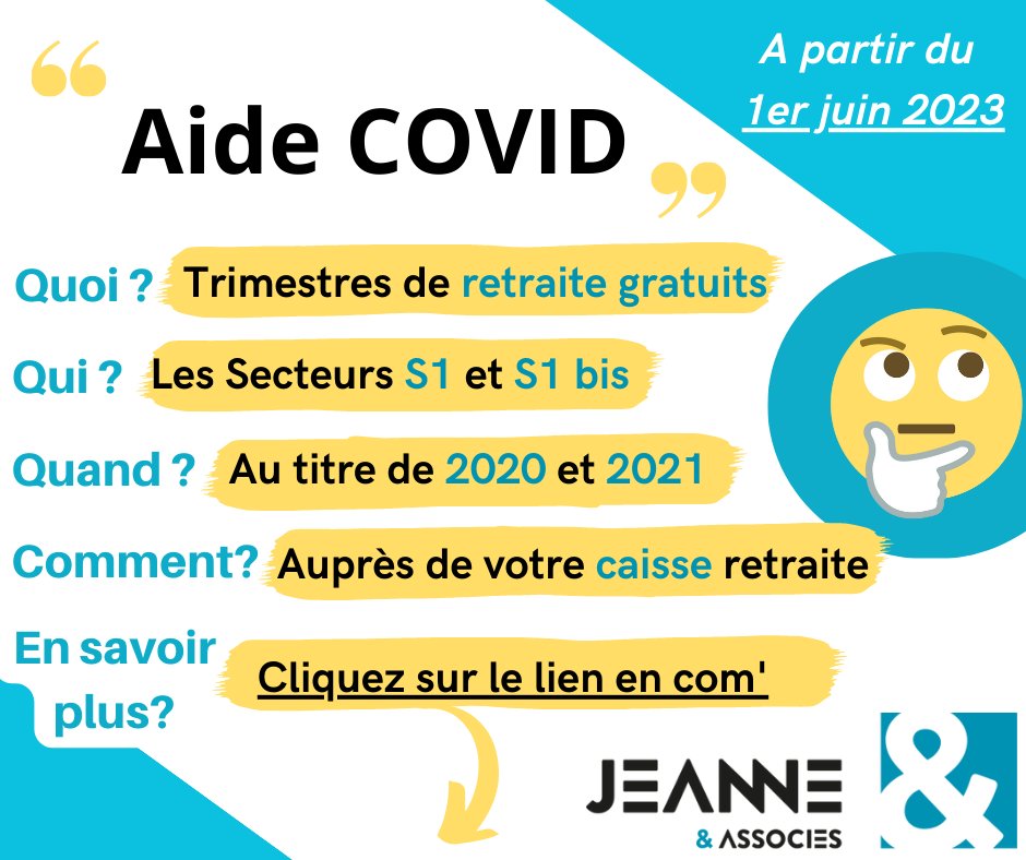 Cabinet_Jeanne's tweet image. #aidescovid #DJAS #retraite