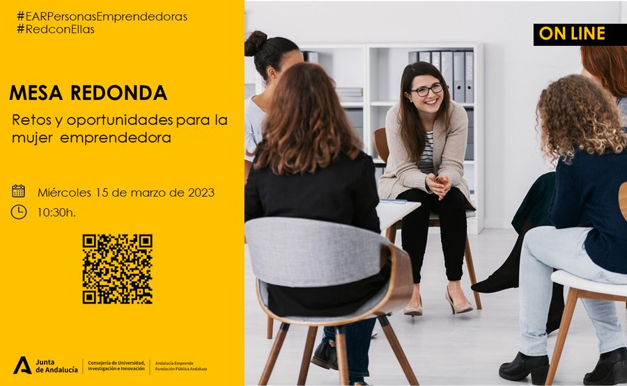 cadesevilla's tweet photo. 🟪Inscríbete a la mesa redonda 'Retos y oportunidades para la mujer emprendedora' organizada por @aemprende #EARPersonasEmprendedoras #RedConEllas ¡Os esperamos‼️
🗓️15 de marzo🕥10:30 h.
📝https://t.co/6UCCMA7iT0 #online
#AndaluciaEmprendeConLasMujeres💜
#territorioemprende https://t.co/CcHJZ11IKq