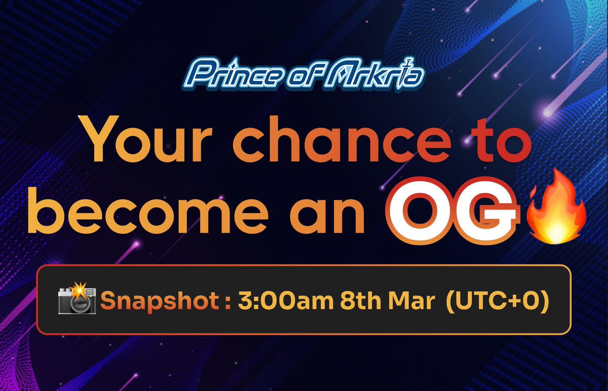 HYCO_Official's tweet image. #HYPERCOMIC #Morethan5 #NFTs #Holder #Snapshot #announcement 📣📣

Your chance to become an OG🔥

🎁Have more than 5 NFTs - #OG Role
📸8th Mar, 2023 3:00am (UTC+0) Snapshot 

Detail : bit.ly/3Zn7hMO

#platform #K_webtoon #Prince_Of_Arkria #POA #Benefit