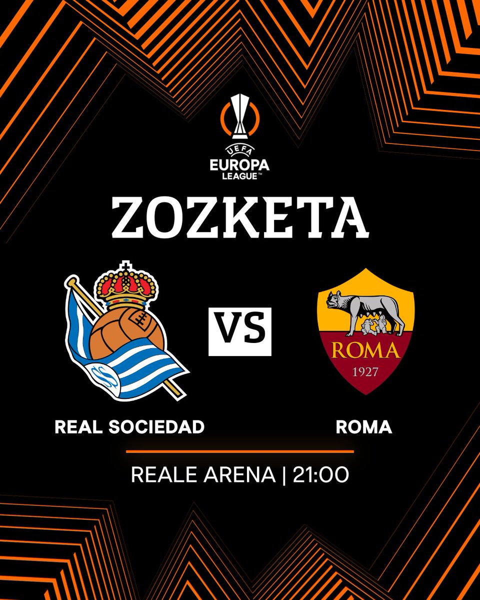 💥 ZOZKETA 💥

AS Romaren aurkako partidarako (martxoak 16, 21:00) BI SARRERA zozkatzen ditugu! RT egin eta parte hartu!

Legezko oinarriak ➡ ow.ly/5MHZ50NavWa

#WeareReal | #UEL | #AurreraReala