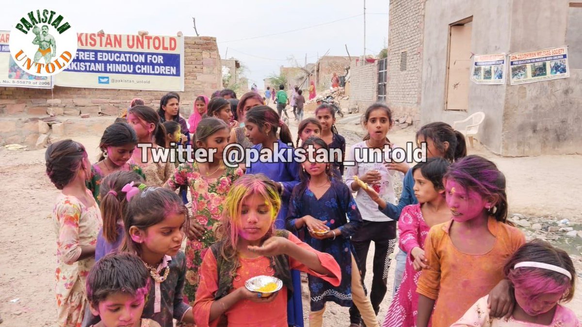 pakistan_untold's tweet photo. In Pak, Hindus are attacked if they celebrate festivals in open. These 450 Pak Hindu kids celebrating Holi at our @pakistan_untold's Jodhpur-Delhi free education centers for the first time.

Support our efforts for Pak Hindus on auspicious day

agnikiran@upi
agnikiran@axisbank

Happy Holi🙏🕉