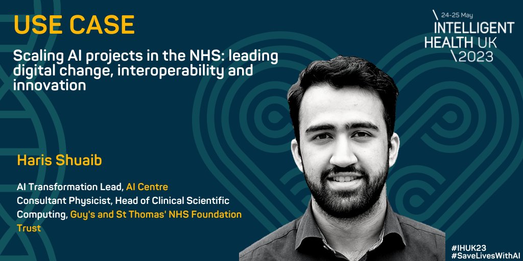 IntHealthAI's tweet image. 🚨NEW Session Alert🚨

Join @haris_shuaib from @AI4VBH and @GSTTnhs at 'Scaling AI projects in the NHS: leading digital change, interoperability and innovation' at #IHUK23💪 

📍London
📆24-25 May
👀 hubs.li/Q01FzdXD0

#SaveLivesWithAI #intelligenthealthai