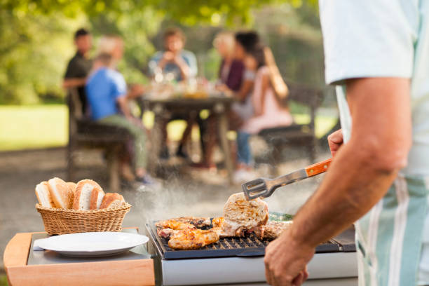 Alongside them sit outdoor cooking gear and chilled champagne boxes. 😎
📷istockphoto
 #outdoorcooking #outdoorcookingrocks #outdoor #outdoorlife #outdoorliving #outdoorcook