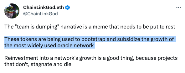 chainlinkFUD's tweet photo. the chainlink network only has about 30 nodes, 30 nodes do not need hundreds of millions of $ to pay for expenses, it's not only about subsidizing the network, they are stealing money from investors
#ChainlinkFRAUD #Chainlink $link #TokenNotNeeded https://t.co/6ESblHfsnl