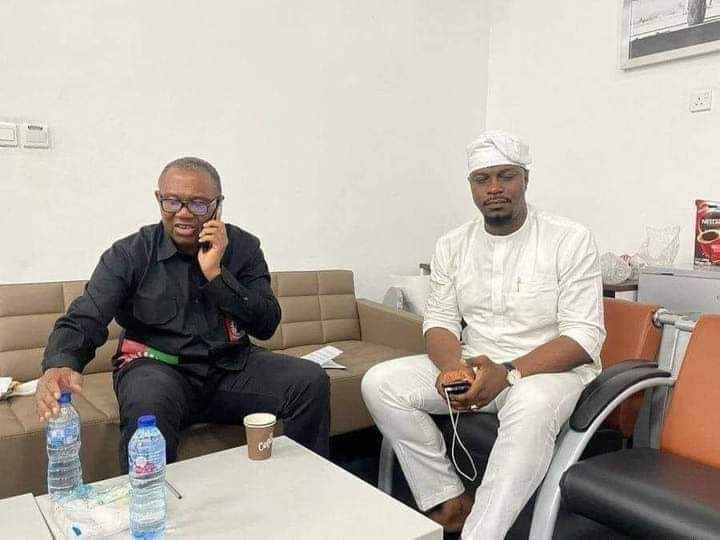 Moment Peter Obi visit Labour Party Governorship Candidate of Lagos State..All Obedients in Lagos are strongly advice to go out on 11March to vote Eluu P..