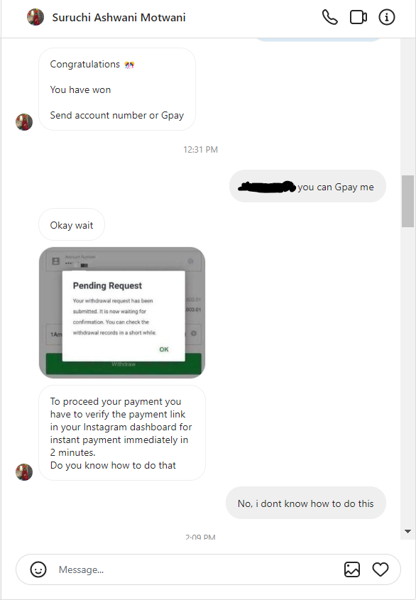 dushtchhokra's tweet photo. 1/2 @DCP_CCC_Delhi @CPDelhi Hi I got a follow request on instagram where I can see multiple common friends are there so i thought this person would be a friend from school. Attached are the screenshots of what happend next.
Other screenshot are in the trail. https://t.co/ltW6V97Ekd