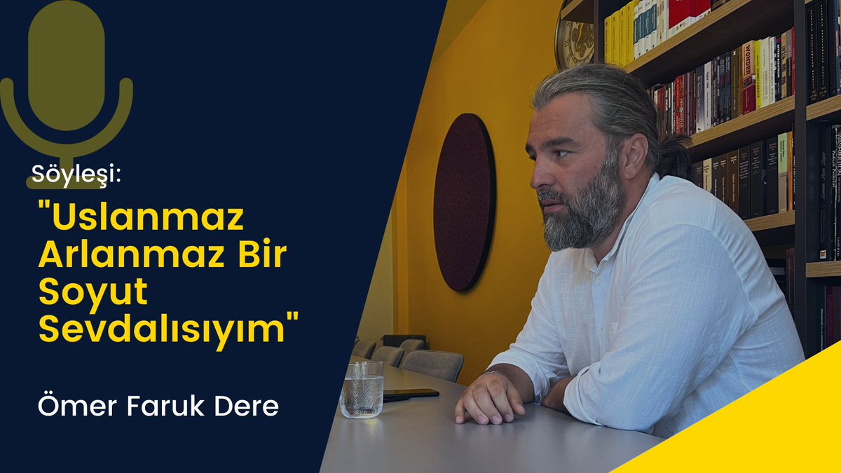Hat ve ebru sanatı alanında çalışmalarıyla tanınan, üç bine yakın mezar taşını envanterleyen ve bunları yayın hâline getiren sanatçı Ömer Faruk Dere ile (<a href="/omerfarukdere/">ömer faruk dere</a>) günümüz sanatı, sanatın bir sonraki adımında neler olacağına dair konuştuk:

musannat.com/omer-faruk-der…